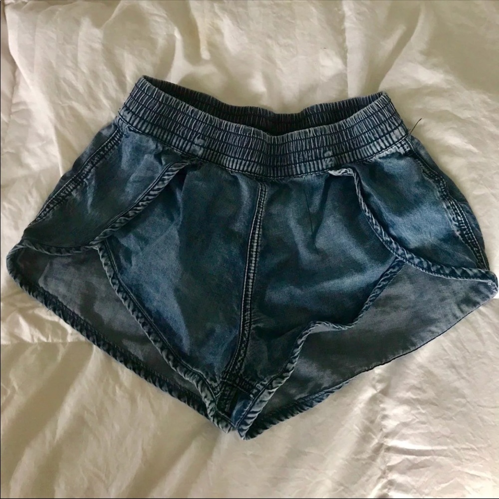 Denim shorts